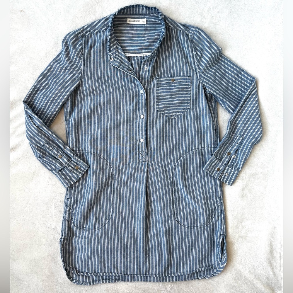 Blank NYC denim shirt dress